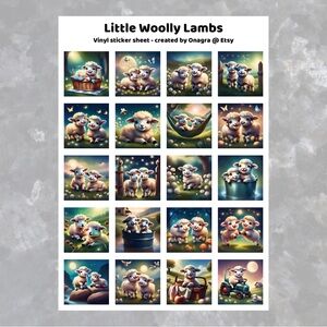 3 /💲20 Stickers! Cute baby sheep lamb stickers